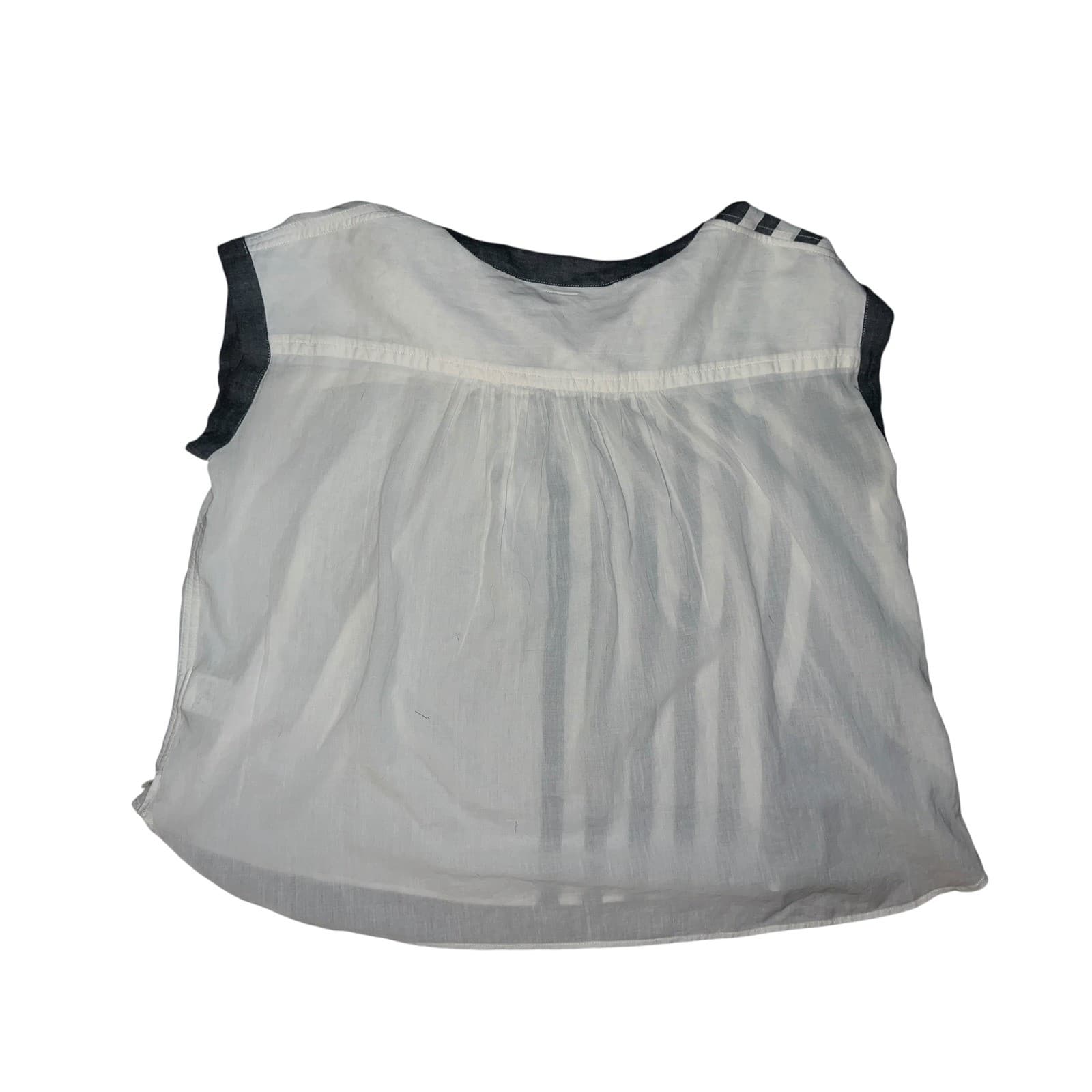 Pas de Calais Minimalist Cotton Top - XS | Office Siren Essential - Thumbnail 2