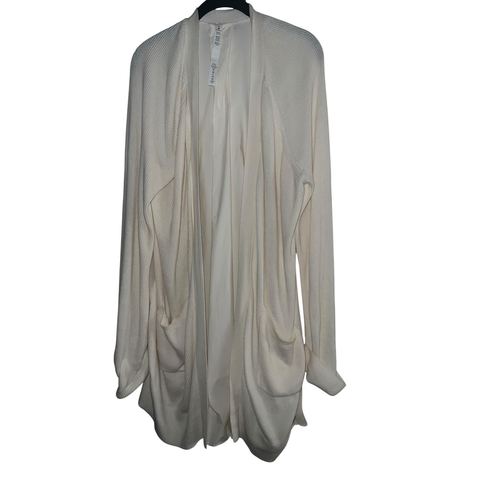 Lululemon Still At Ease Wrap Sz 12 cardigan comfy preppy yoga - Thumbnail 6