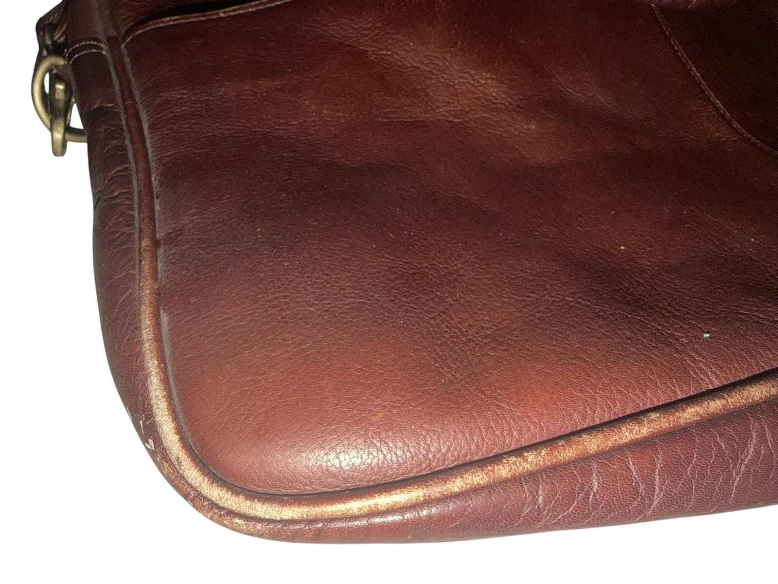 Vintage Frye Leather 16.5” x 10” x 2.5” | Double Handle Zip Top Laptop Bag - Thumbnail 3