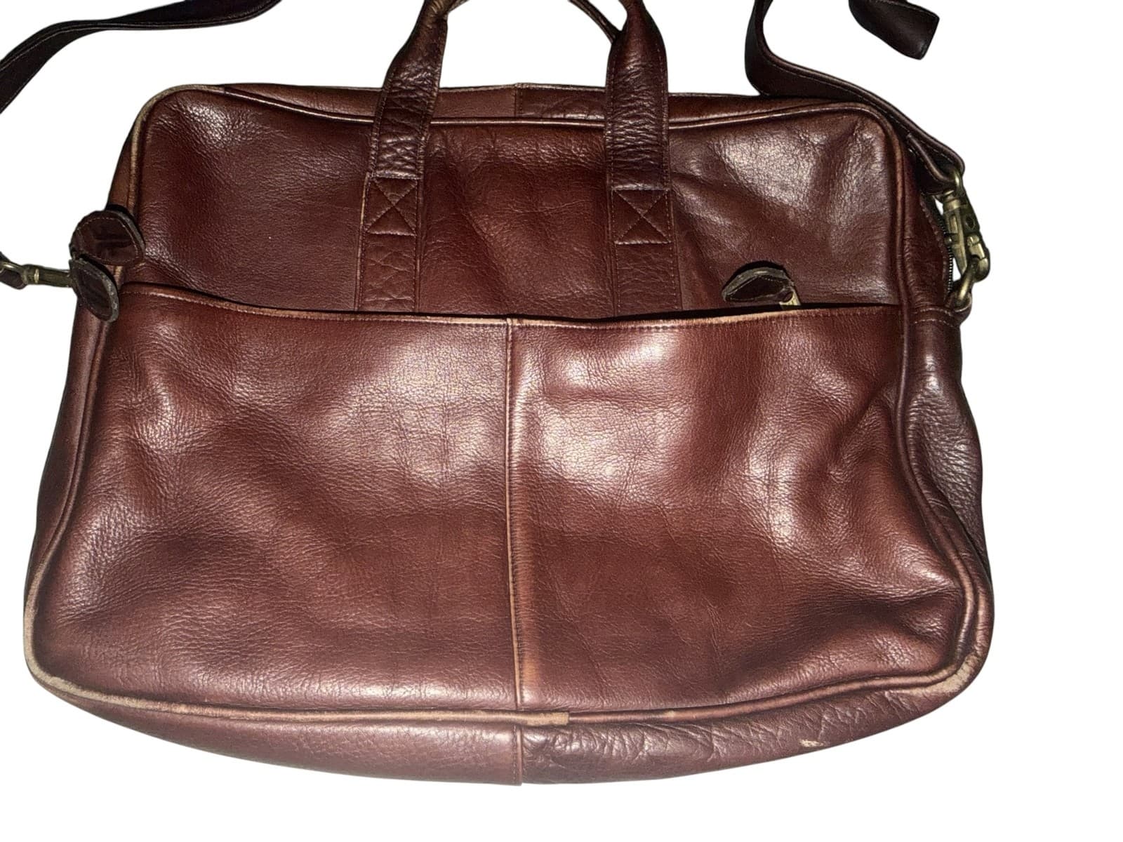 Vintage Frye Leather 16.5” x 10” x 2.5” | Double Handle Zip Top Laptop Bag - Thumbnail 6