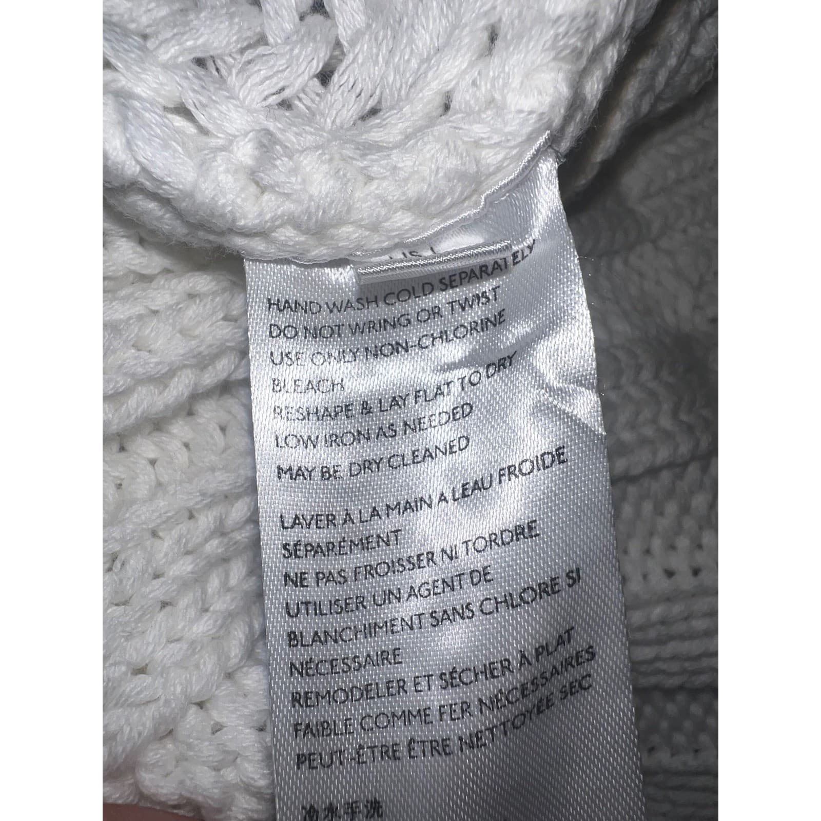 Free People Mock Neck Knit Crop eggshell Sz L | Boho Oversized Balloon Sleeve - Thumbnail 6
