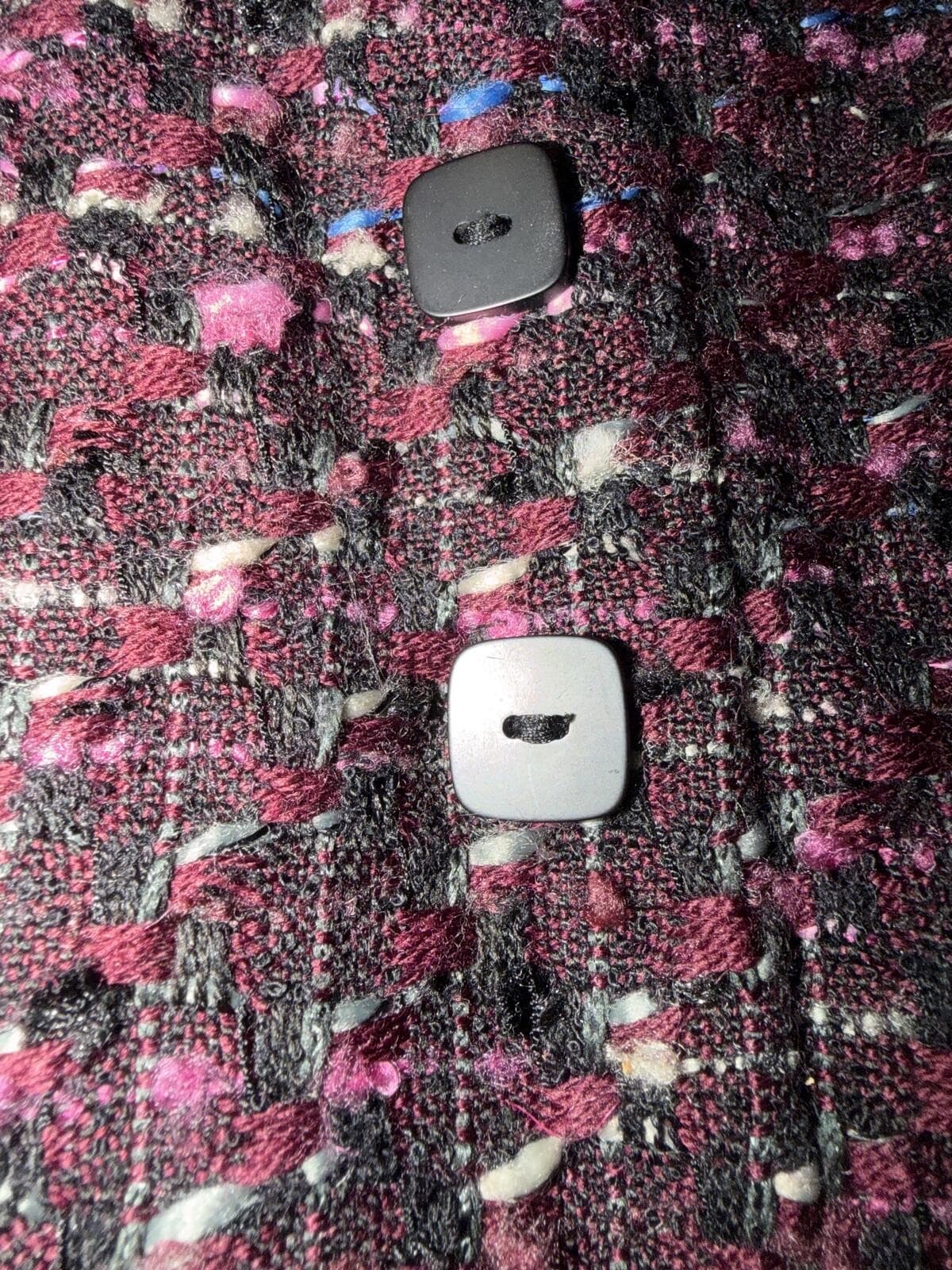 Oscar De La Renta Wool Blend Knit Pencil Skirt Sz 12 Multicolor Tweed Luxury - Thumbnail 8