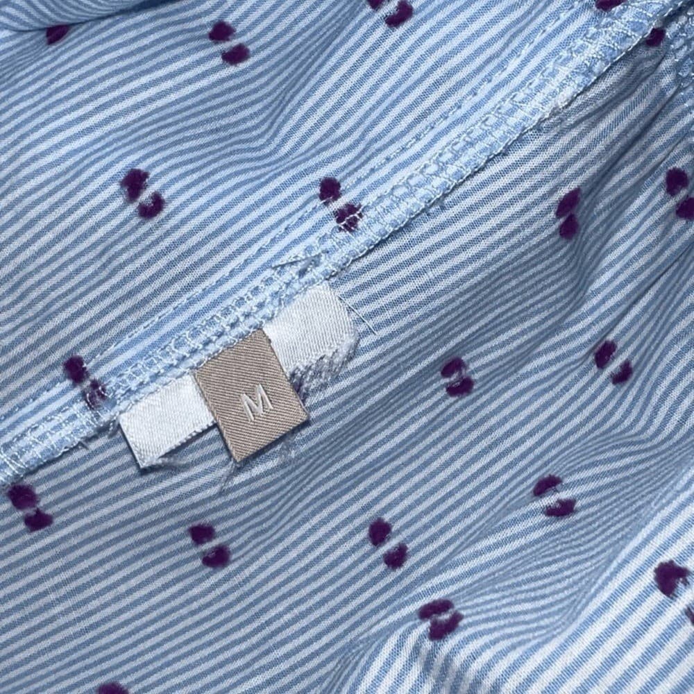 Stefanal blue button down shirt size m Tunic Cottagecore Bohochic - Thumbnail 4
