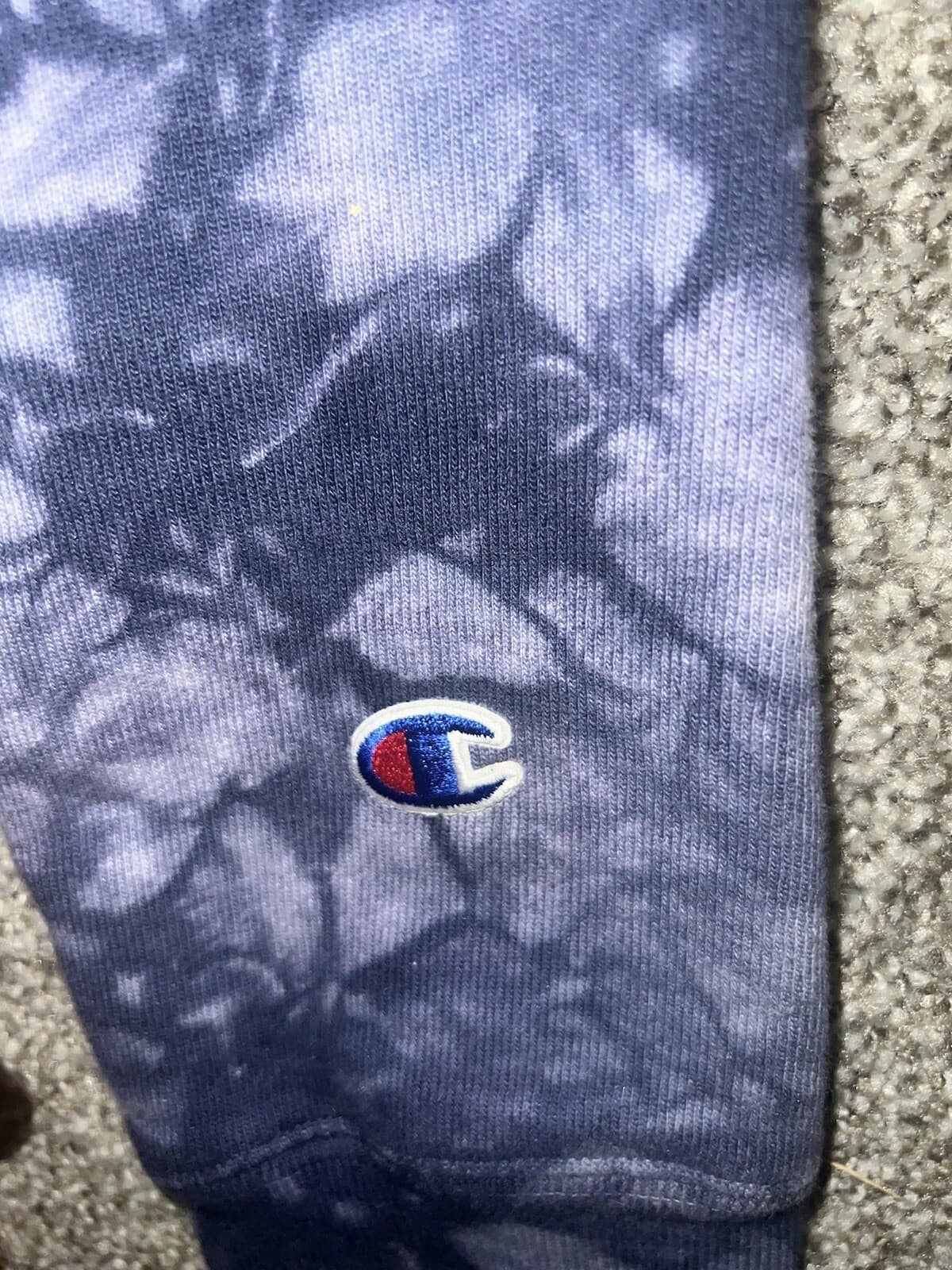 Champion Reverse Weave Vgt Size M Tye Dye Cropped Pullover Active/athleisure - Thumbnail 5