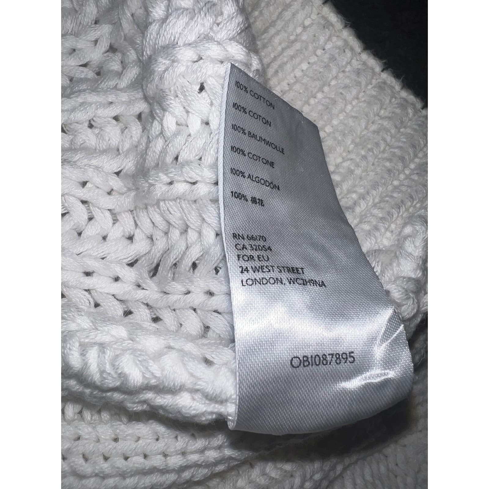 Free People Mock Neck Knit Crop eggshell Sz L | Boho Oversized Balloon Sleeve - Thumbnail 5