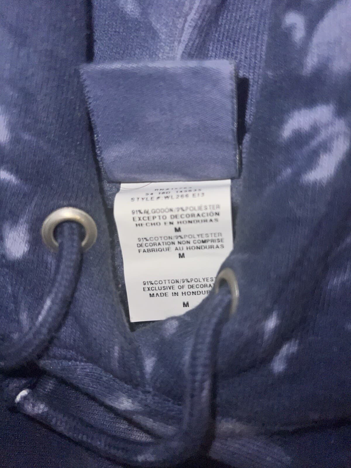Champion Reverse Weave Vgt Size M Tye Dye Cropped Pullover Active/athleisure - Thumbnail 7