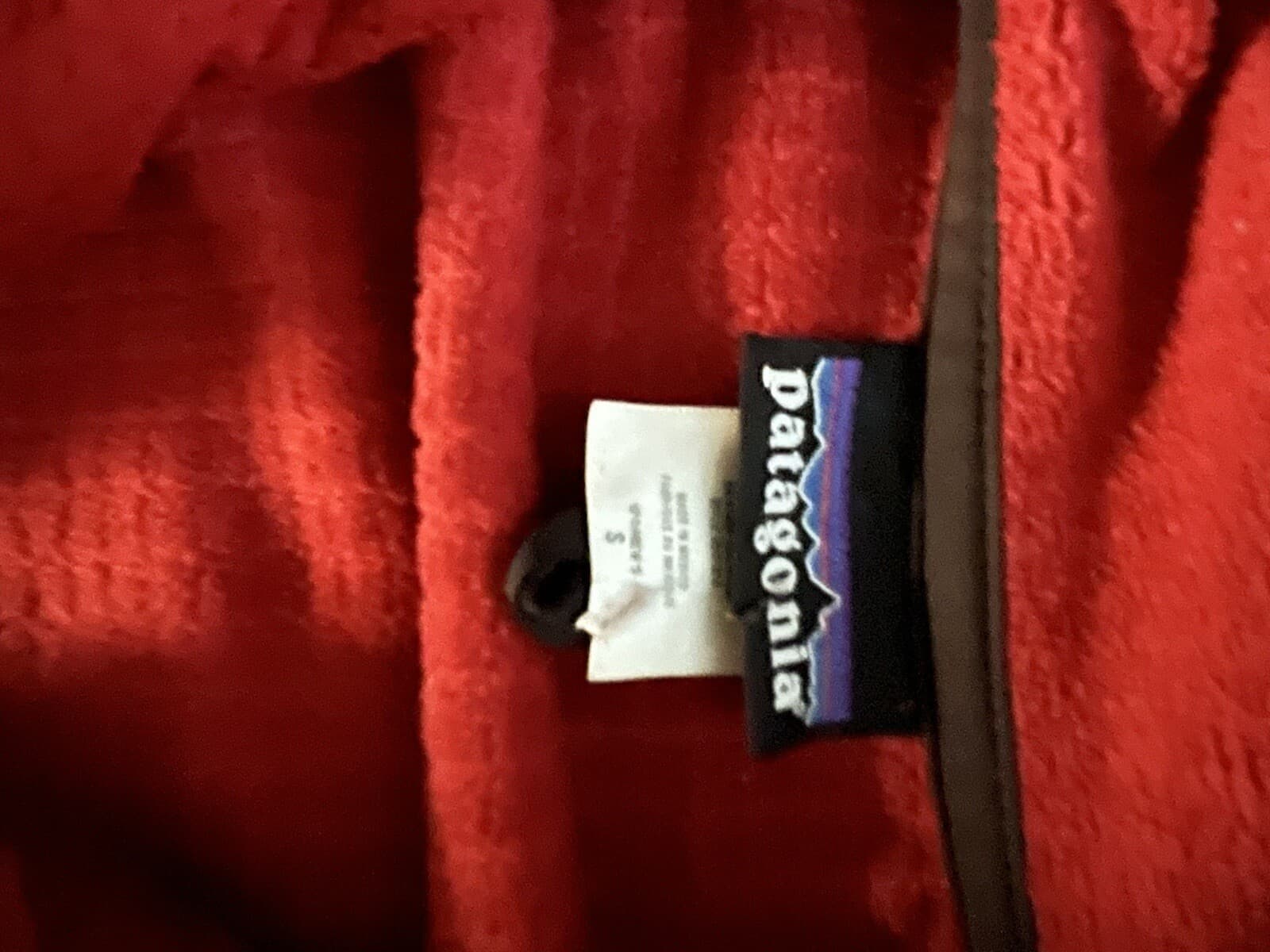 Patagonia Sz S Red Fleece Full Zip Pockets Long Sleeves Gorpcore Active - Thumbnail 6