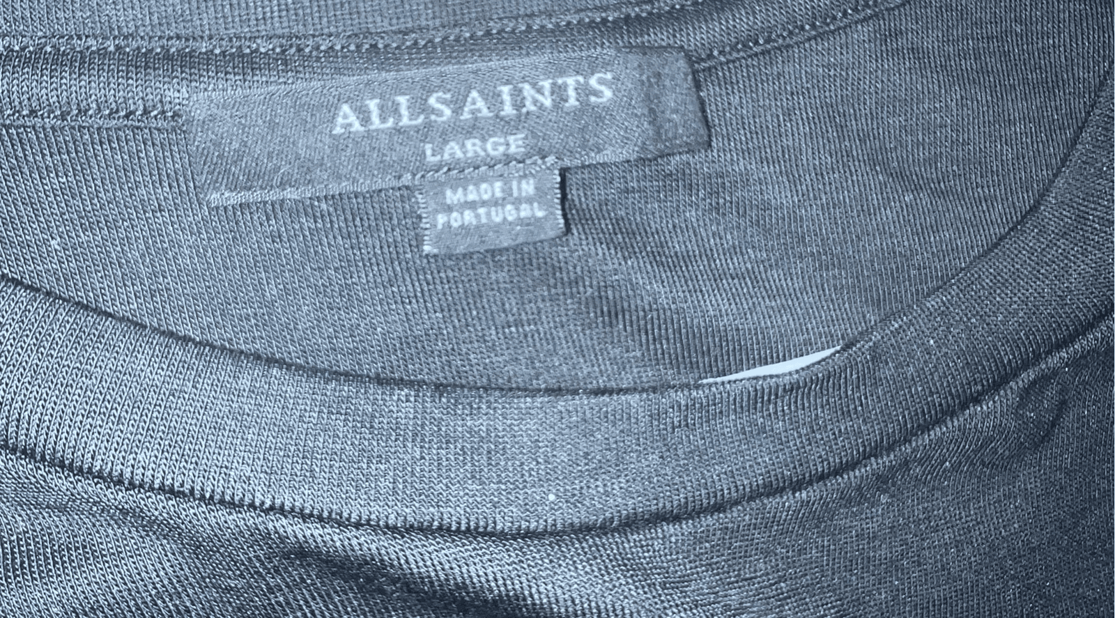 ALLSAINTS black long sleeve sz L round Neck Minimalist Monochrome Casual - Thumbnail 3