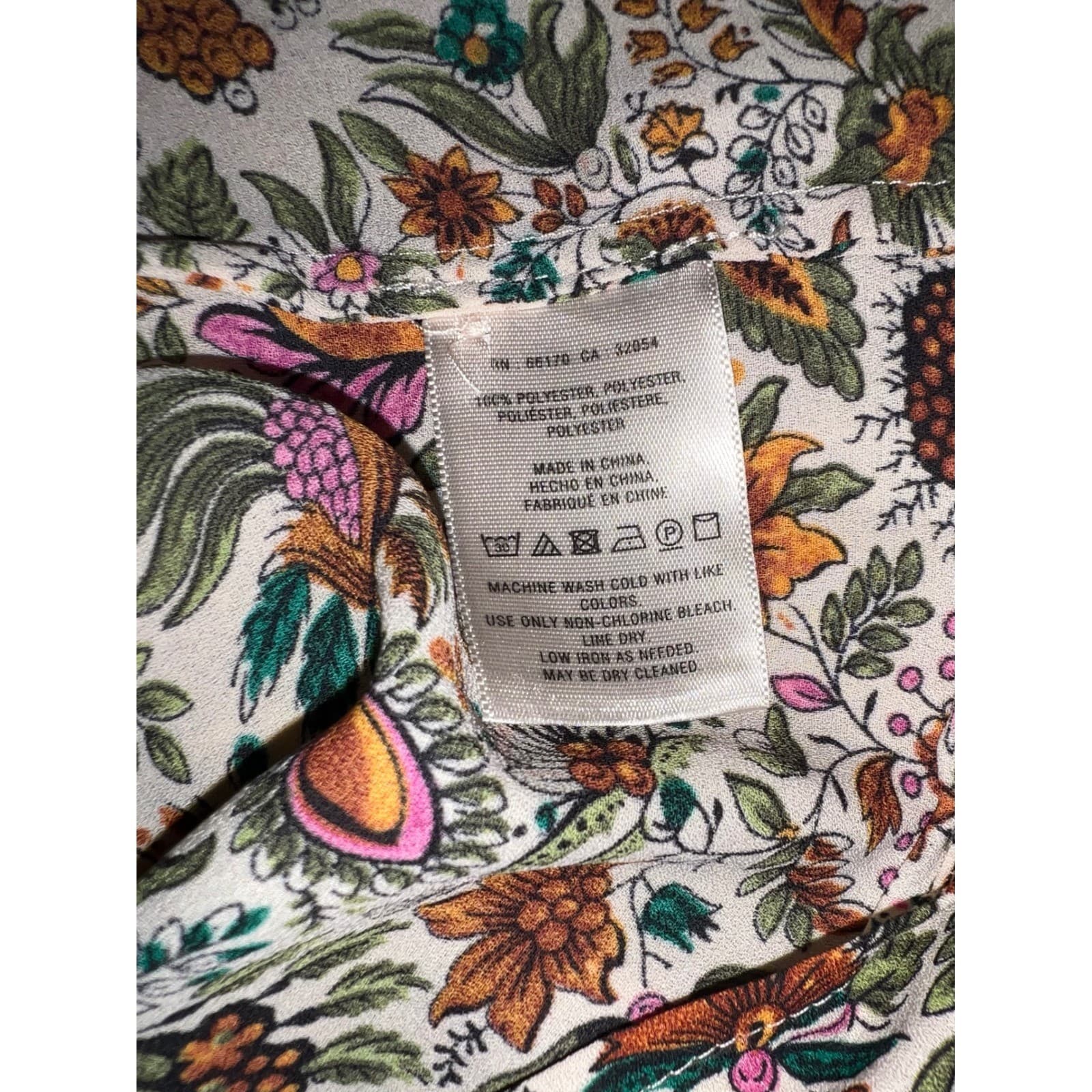 Maeve Darby Smocked JacobeanFloral Top sz 10 Neutral cottagecore boho - Thumbnail 9