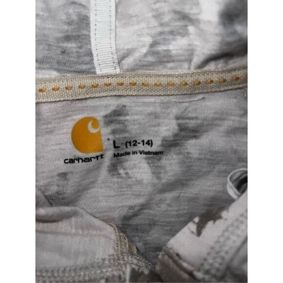 Carhartt light size l active/athleisure long sleeve hoodie half buttons - Thumbnail 5
