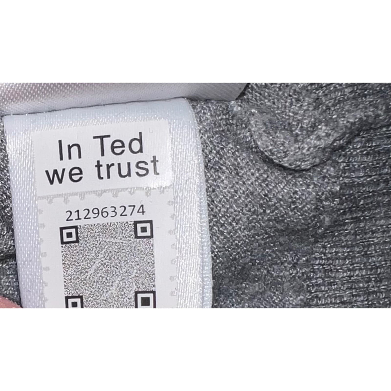 Ted Baker Piyton Sweater Mid Grey Sz 4 | (L) Preppy Luxury Knit Crewneck - Thumbnail 6