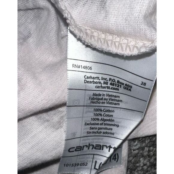 Carhartt light size l active/athleisure long sleeve hoodie half buttons - Thumbnail 4