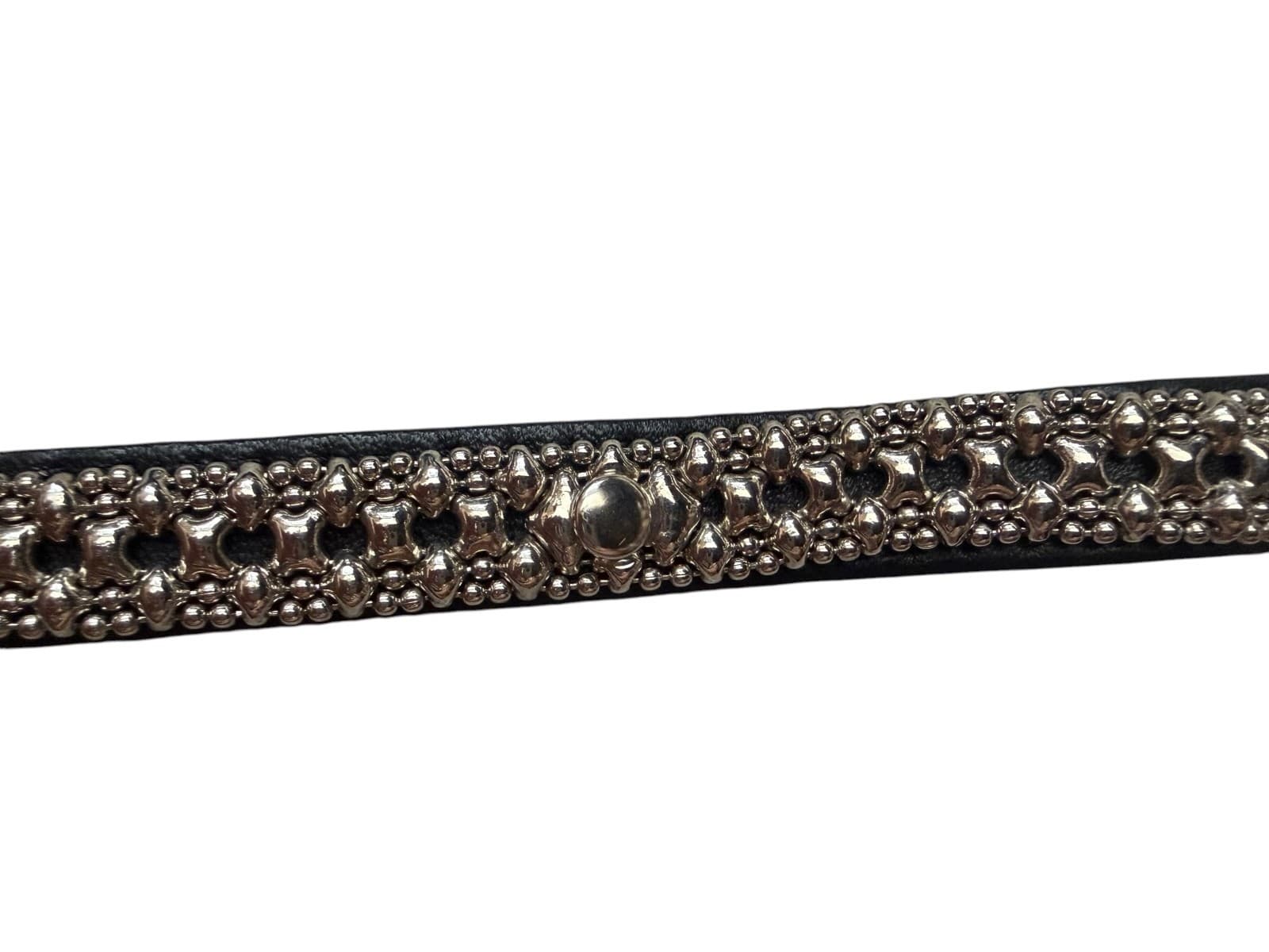 SG (CHROME FINISH & LEATHER) BRACELET BY SERGIO GUTIERREZ - Thumbnail 2
