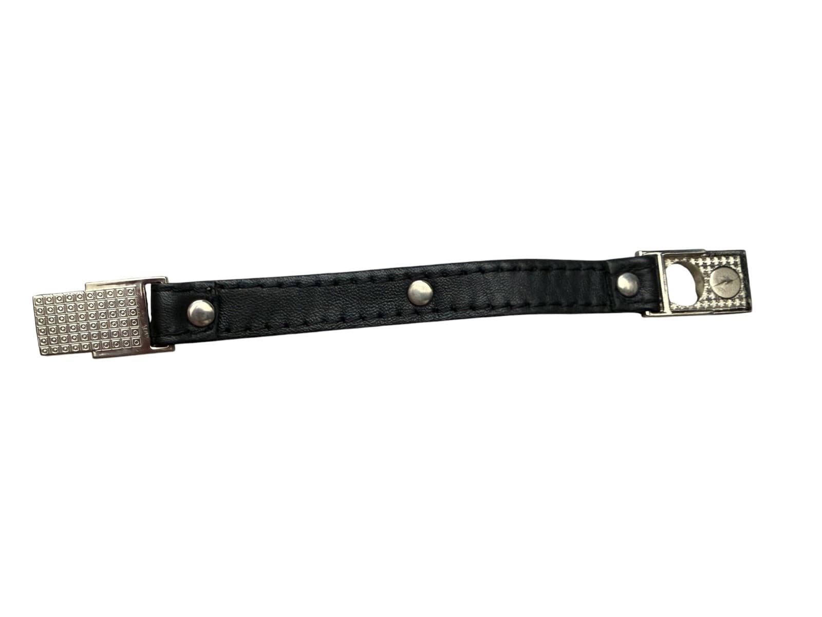 SG (CHROME FINISH & LEATHER) BRACELET BY SERGIO GUTIERREZ - Thumbnail 8