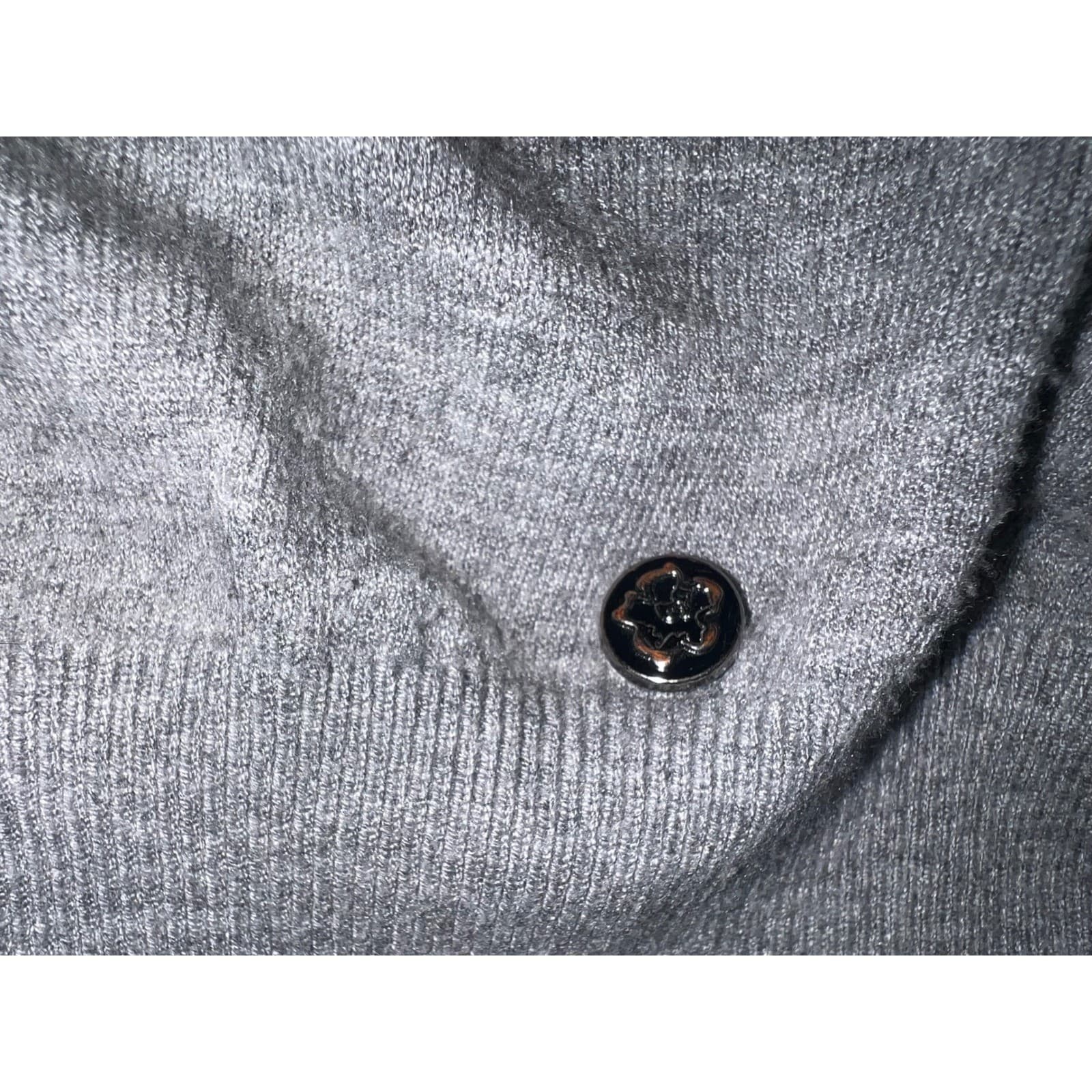 Ted Baker Piyton Sweater Mid Grey Sz 4 | (L) Preppy Luxury Knit Crewneck - Thumbnail 9