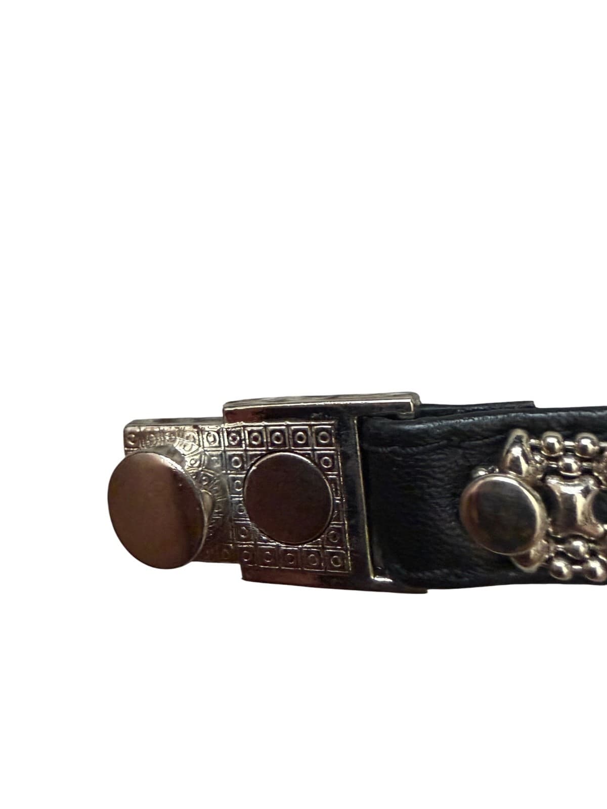 SG (CHROME FINISH & LEATHER) BRACELET BY SERGIO GUTIERREZ - Thumbnail 6