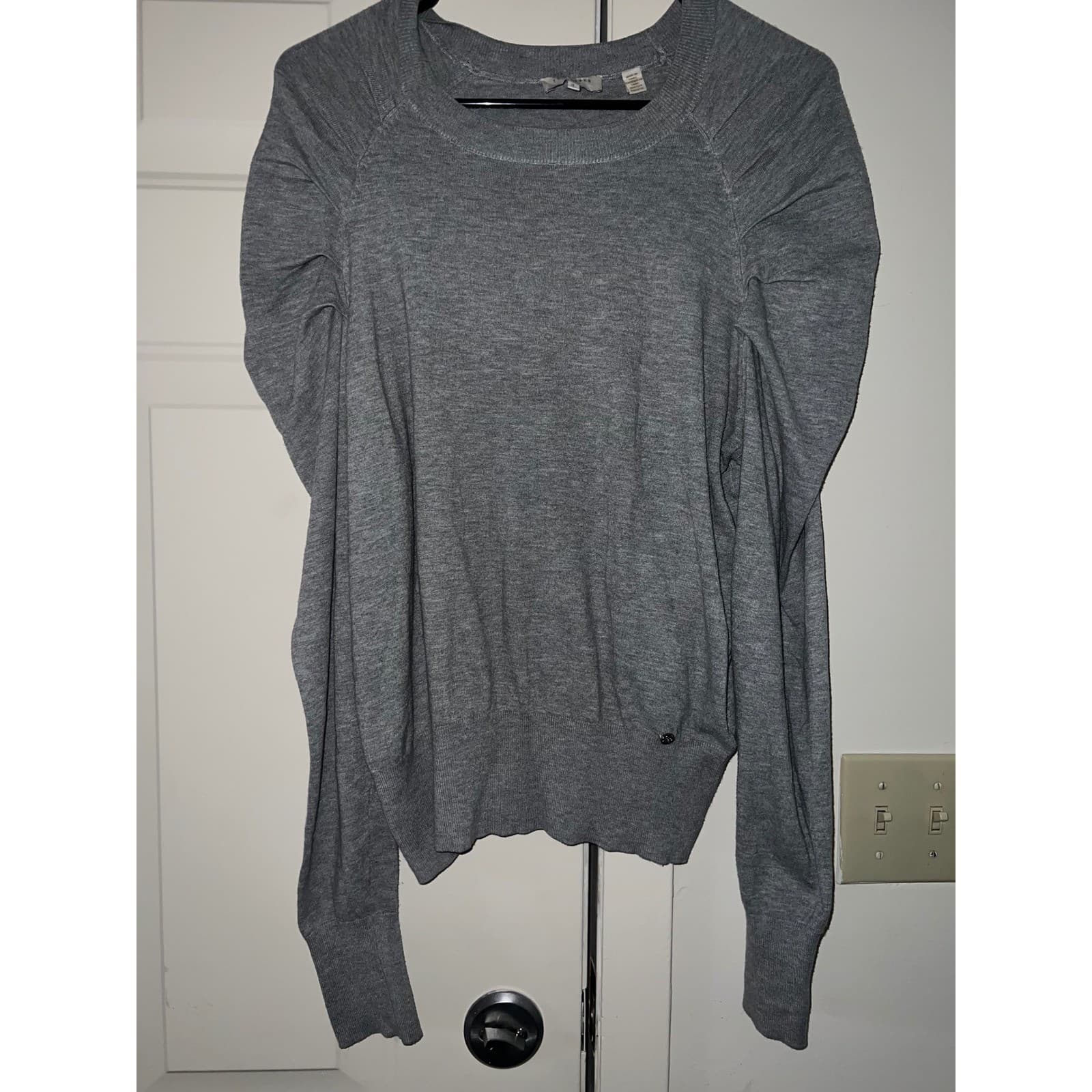 Free People Cozy Cottage Half Zip Sweater Black Sz L | Boho Balloon Sleeve Knit - Thumbnail 8