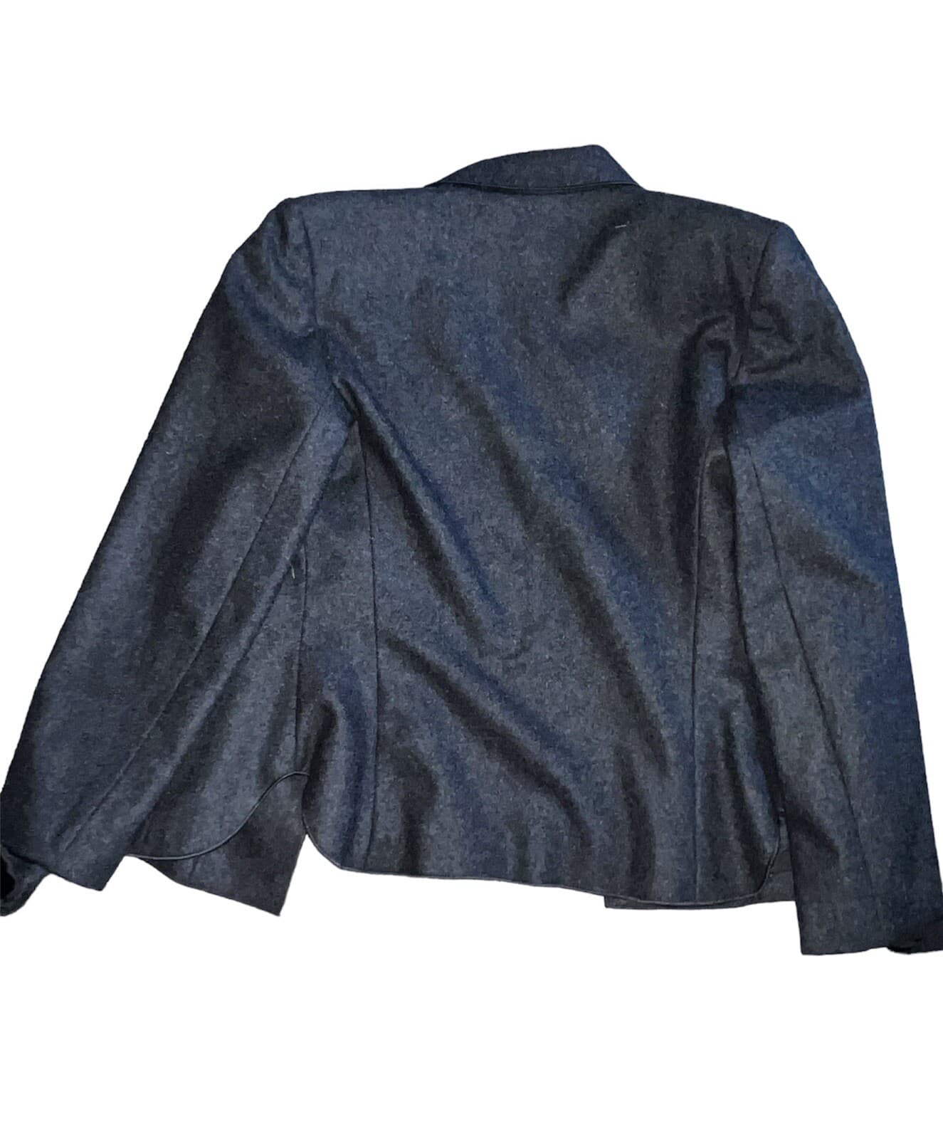 Harve Benard Wool Blend Suit Jacket Sz 8 With Skirt Collar Button Down Office - Thumbnail 4
