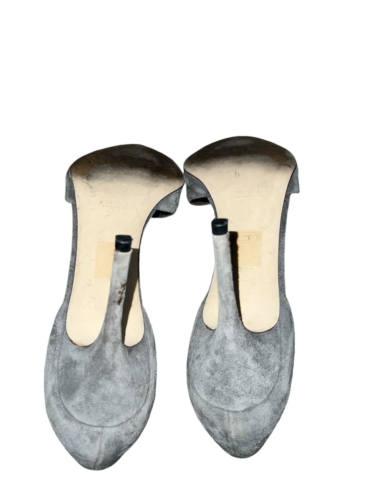 J Crew Suede Everly Pumps Heels Shoes Size 9 Gray - Thumbnail 4