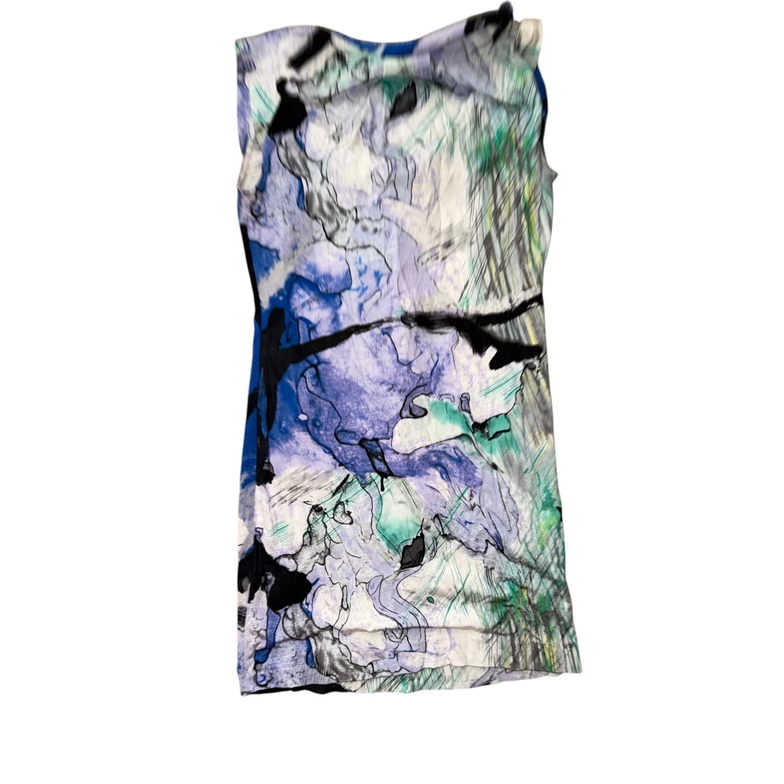 Anthropologie Leifsdottir Satin Shift Dress Sz XS V-Neck Ruffled Draped Luxury - Thumbnail 2