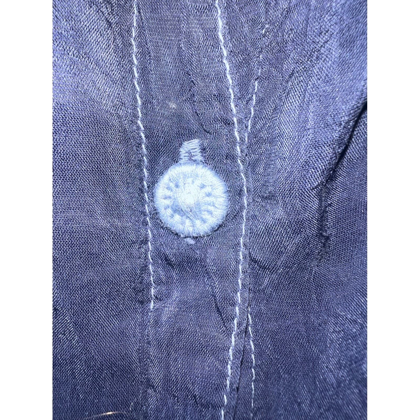Johnny Was Boho Embroidered Button Up Blouse Sz M Luxury cottagecore sheer - Thumbnail 7