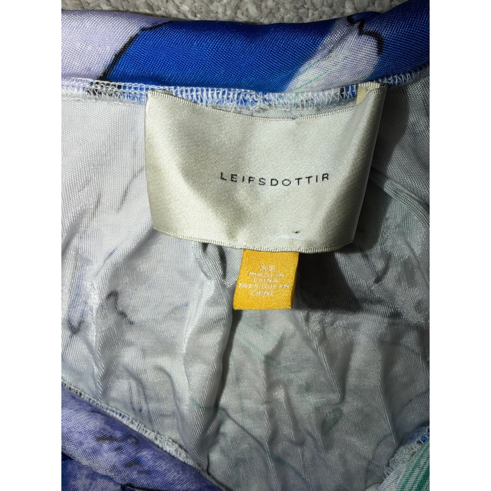 Anthropologie Leifsdottir Satin Shift Dress Sz XS V-Neck Ruffled Draped Luxury - Thumbnail 5
