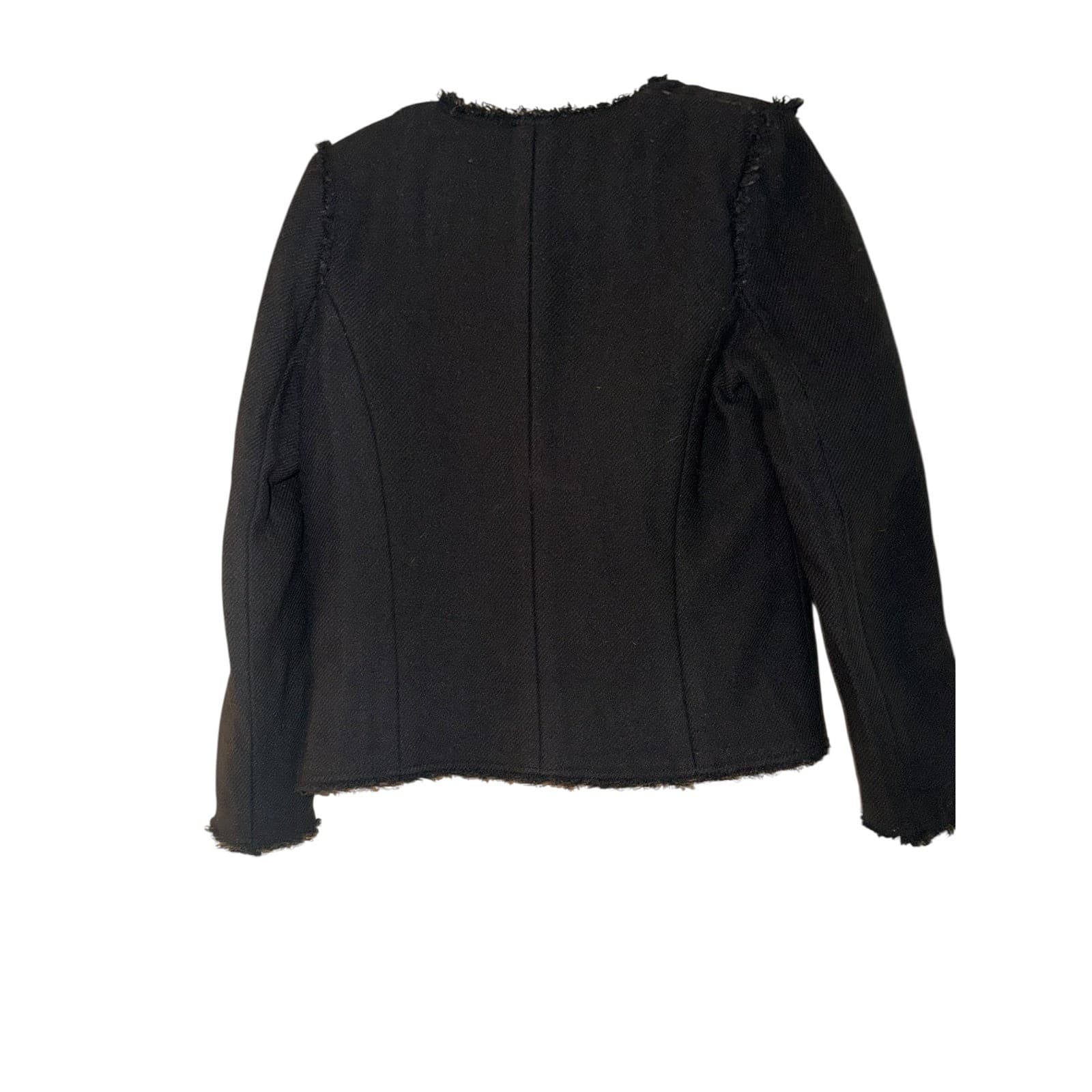 IRO anglet blazer sz 40 button black wool minimalist workcorp - Thumbnail 5
