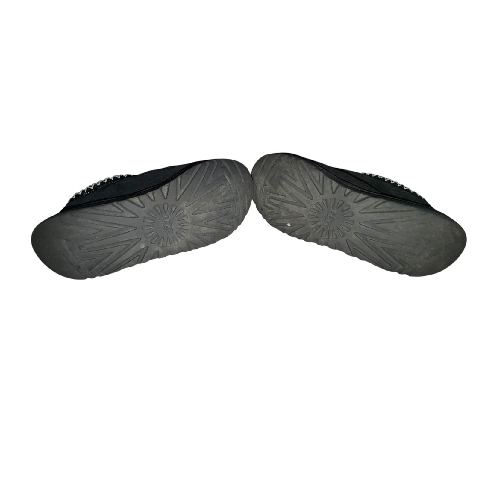 UGG Tasman II Black Wool Slippers Suede Women's slip on Size US 7 preppy - Thumbnail 5