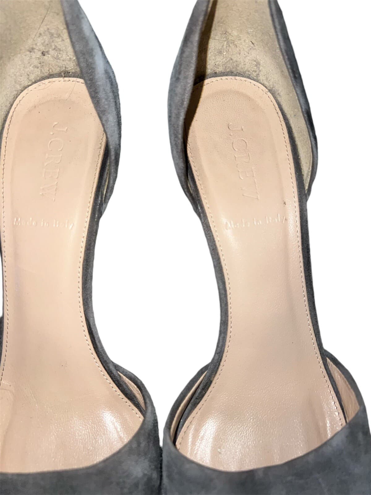 J Crew Suede Everly Pumps Heels Shoes Size 9 Gray - Thumbnail 2