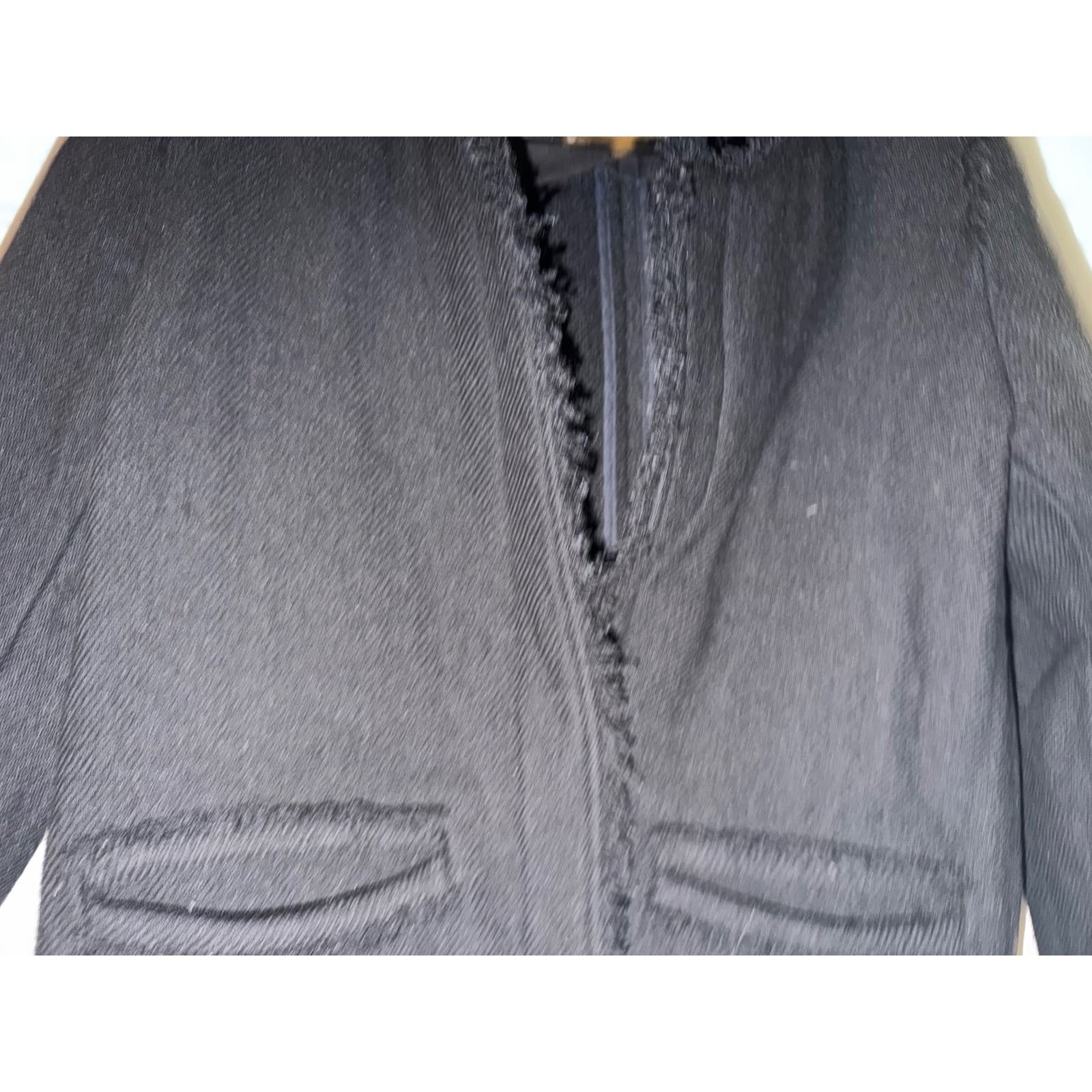 IRO anglet blazer sz 40 button black wool minimalist workcorp - Thumbnail 12
