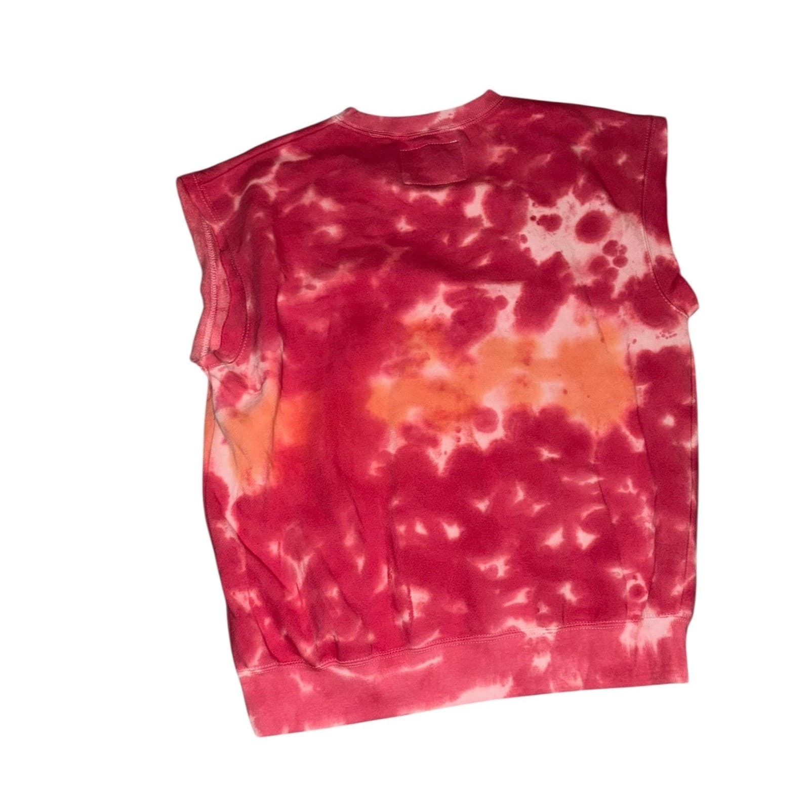 La Detresse Tropical Oversized Tie-Dye Sleeveless Pullover Sz M Dopamine Boho - Thumbnail 2