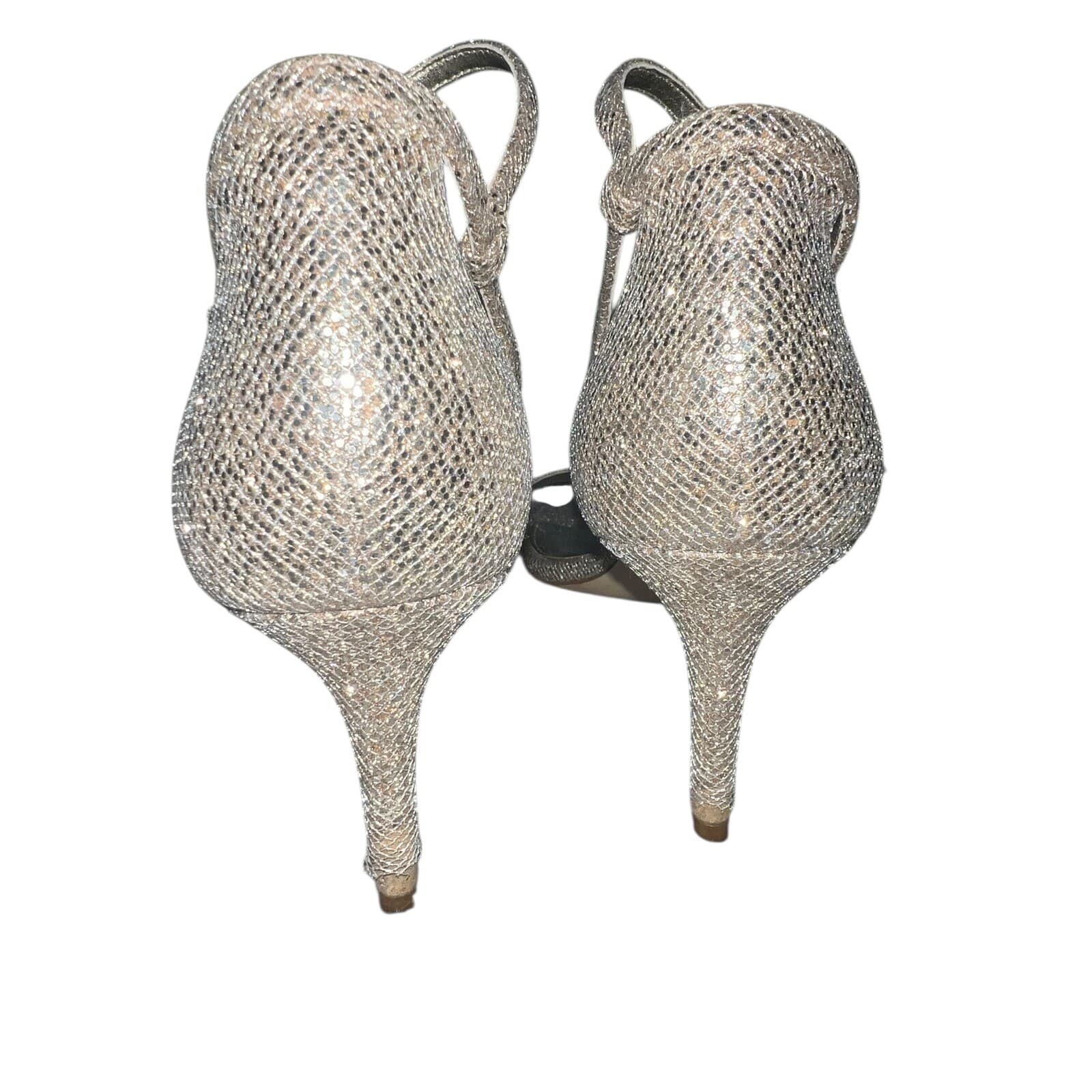 MICHAEL Michael Kors Mid Glitter Sandal Silver Sand Sz 9 1/2 Elegant - Thumbnail 3