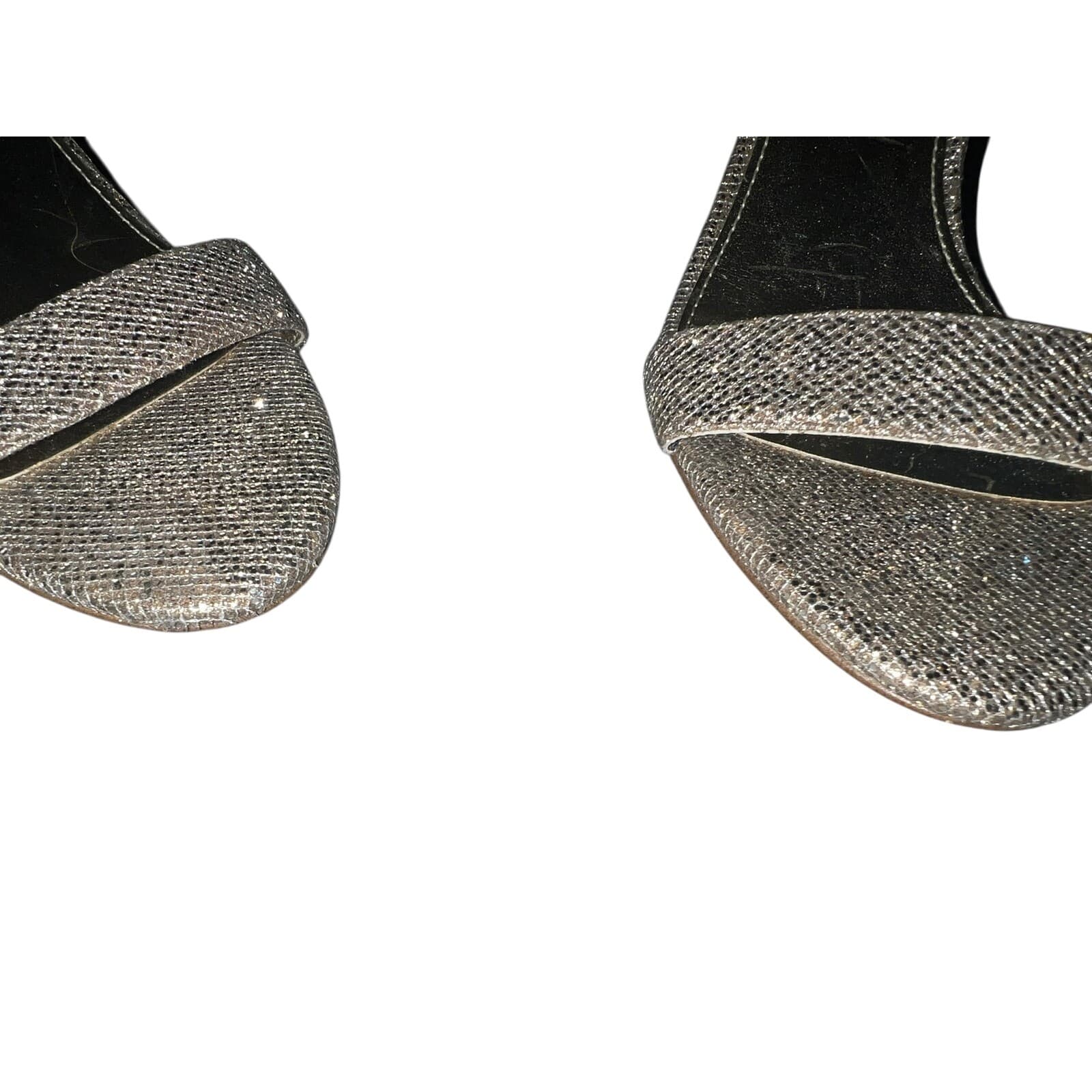 MICHAEL Michael Kors Mid Glitter Sandal Silver Sand Sz 9 1/2 Elegant - Thumbnail 6