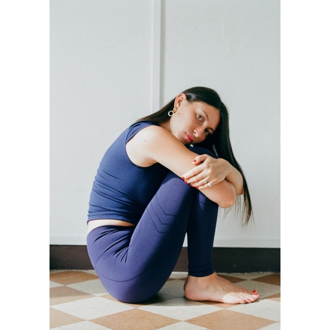 Prism² Blue Activewear Pants Sz 1 Made in Italy Aesthetic - Thumbnail 2