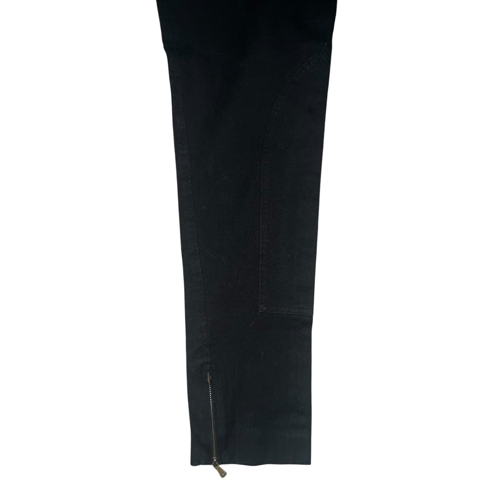 Jennie Maac pants dark Academia Minimalist Monochrome Zipper On Bottom Sz S - Thumbnail 3