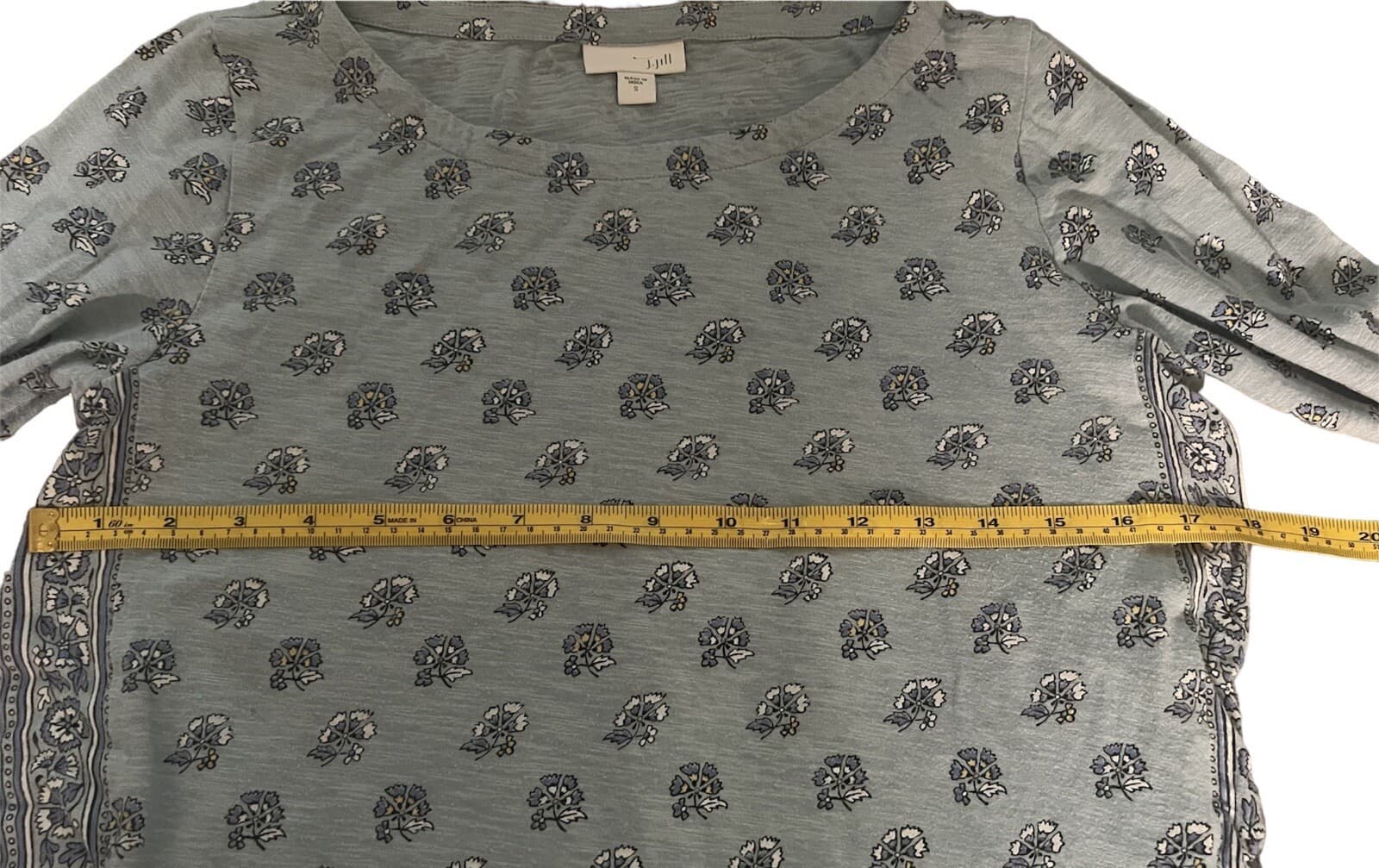 J.Jill - Size S Cute Crew-Neck Shirt bohemian Cozy Core Long Sleeve Preppy - Thumbnail 6