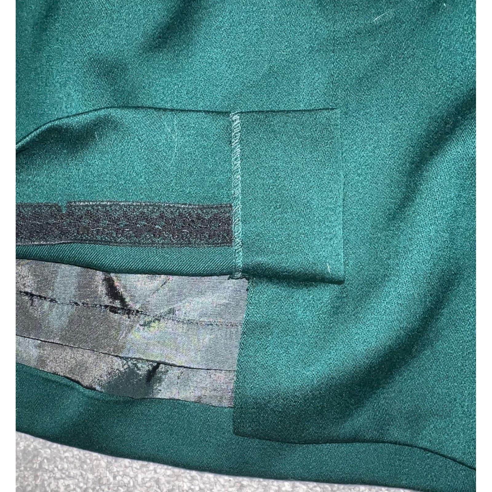 Myrene de Premonville Green Wool Skirt Sz 42 | Luxury Designer Tailored Skirt - Thumbnail 5