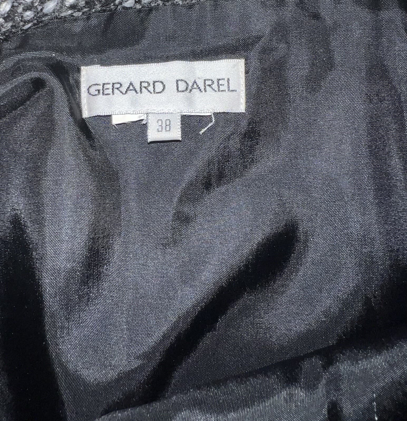 Gerard Darel Skirts Black White Size 38 Office Siren Secretary Monochrome - Thumbnail 4
