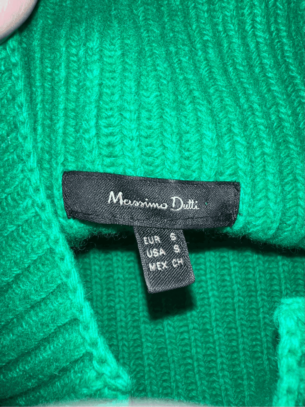 Massimo Dutt sweater green Sz s High Neck Long Sleeves Preppy Normcore - Thumbnail 5