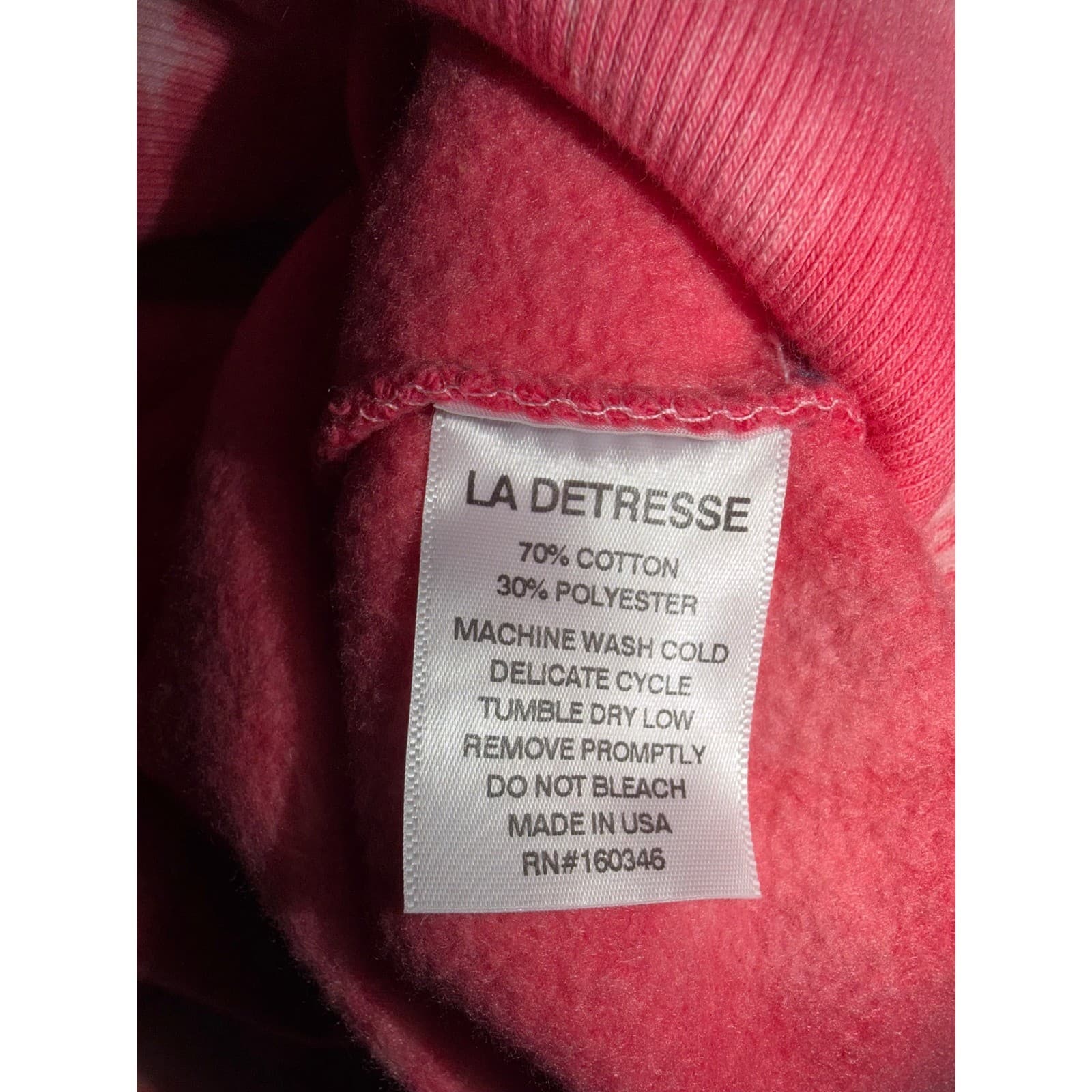 La Detresse Tropical Oversized Tie-Dye Sleeveless Pullover Sz M Dopamine Boho - Thumbnail 4