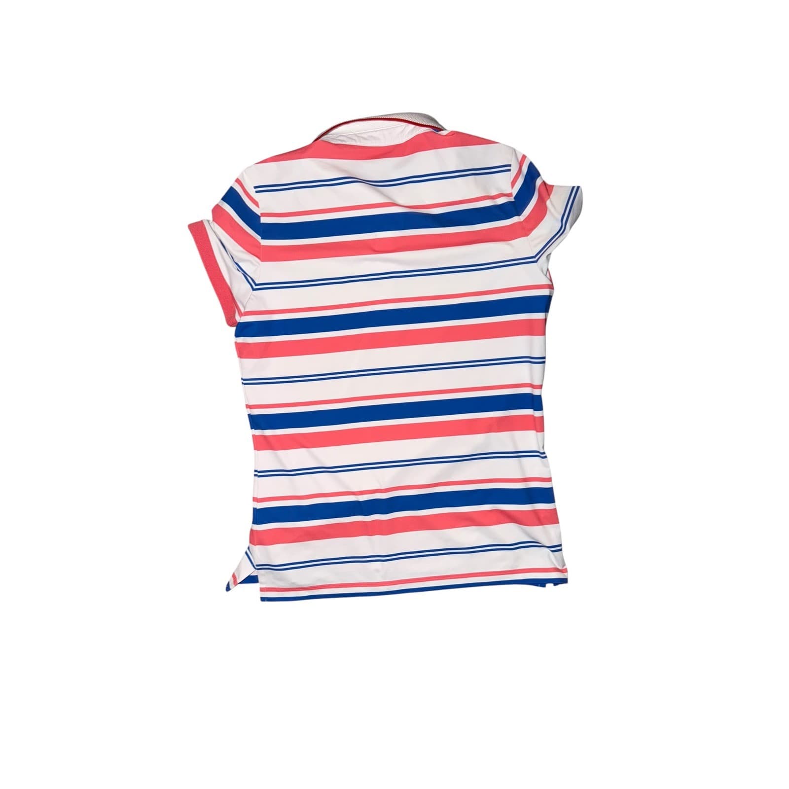 Benjefe Striped Polo Shirt Sz S/M | Button Collar Preppy Golf Athleisure Luxury - Thumbnail 2