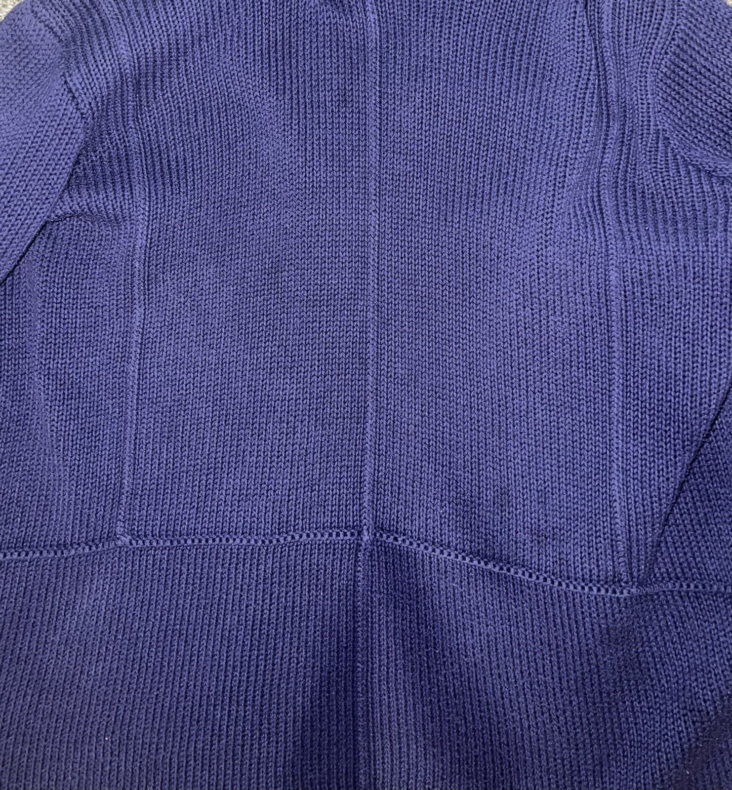 pure handknit Blue Purple Color Sz m/l Turtleneck Long Sleeves Comfy Preppy - Thumbnail 6
