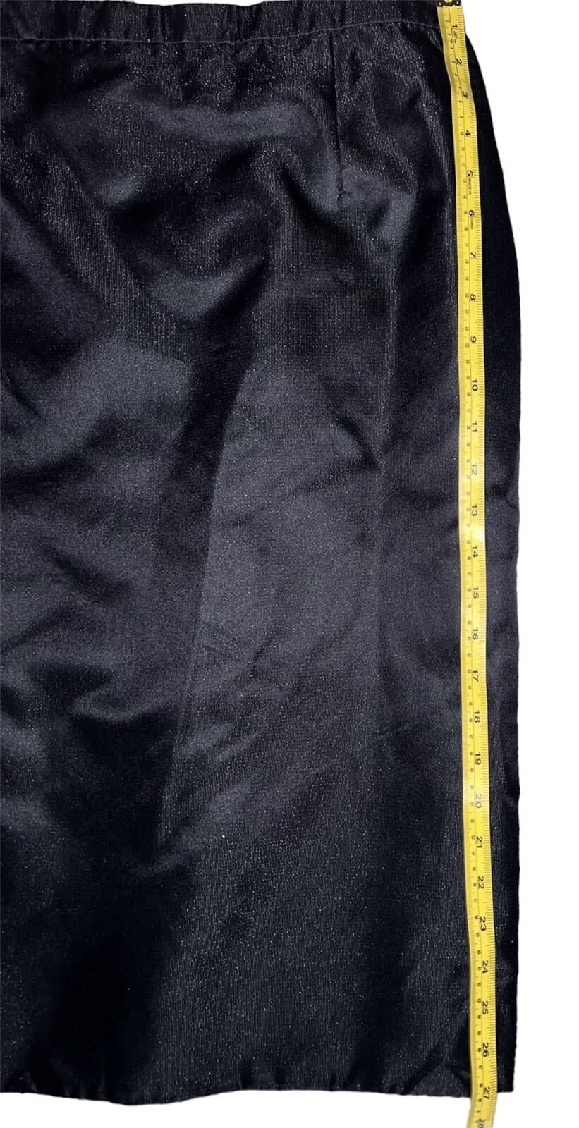 mirella cavorso Retro Boho Summer Smart Black Pencil skirt size XL - Thumbnail 4