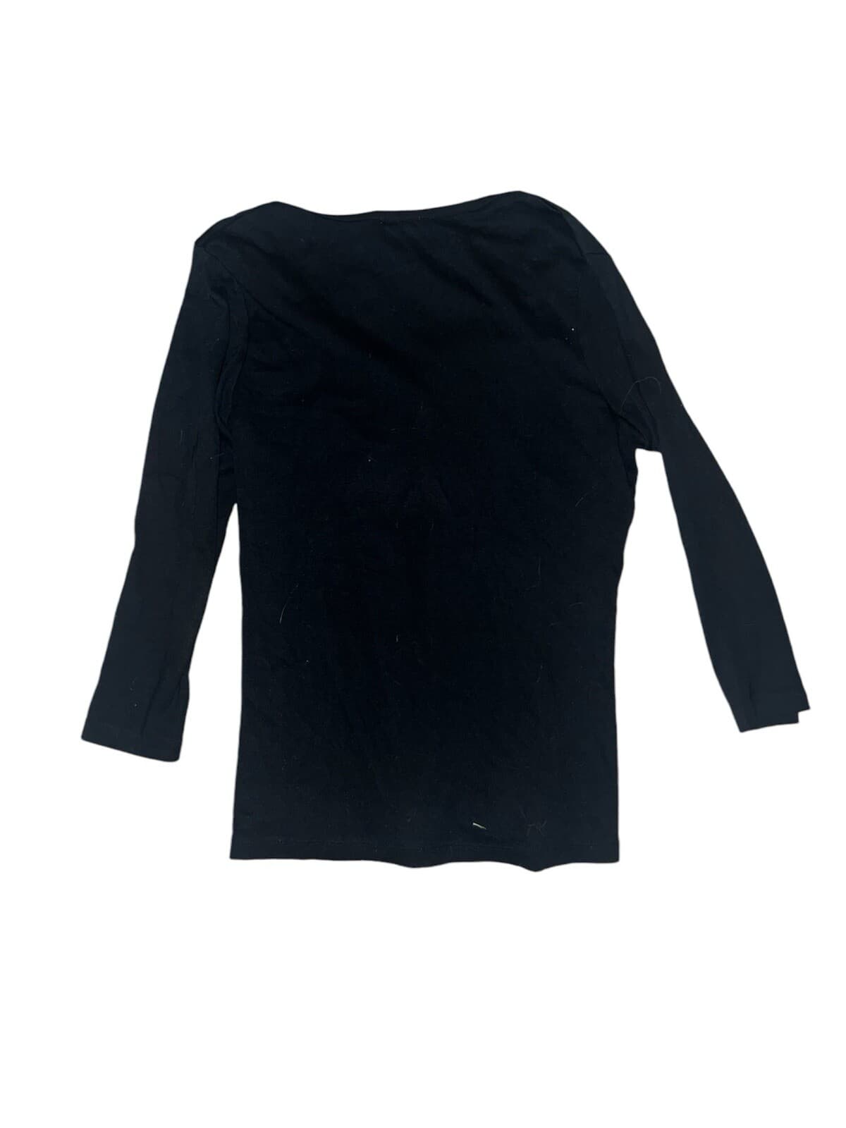 Anthropologie Lilla P Long Sleeve Size M V-neck Minimalist Monochrome Normcore - Thumbnail 2
