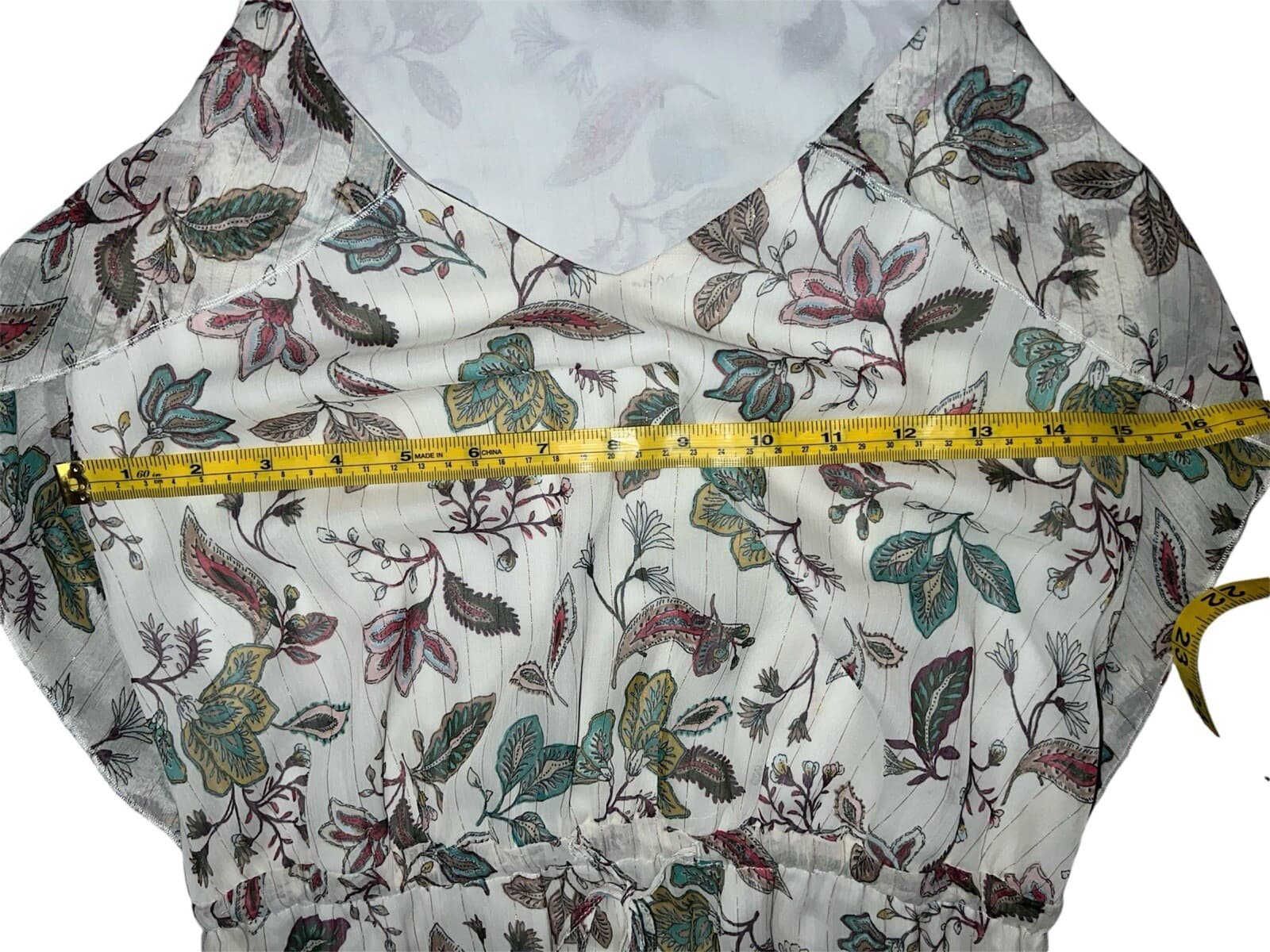 IKKS Dresses Floral Dress Maxi Size 36 Cottagecore Bohemian Boho Sleeveless - Thumbnail 3