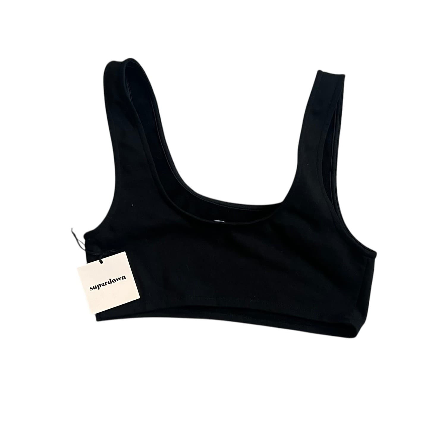 Superdown Crop Tank Top Sz M Cotton | Emo Y2K Active Casual Essential nwt - Thumbnail 2