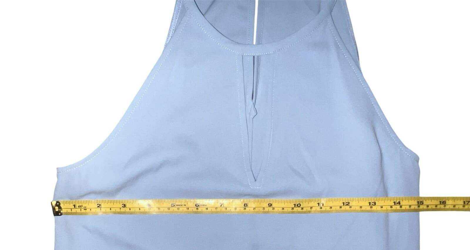 Ted Baker Dippa keyhole detail top in blue Corp Core Festival aesthetic - Thumbnail 7