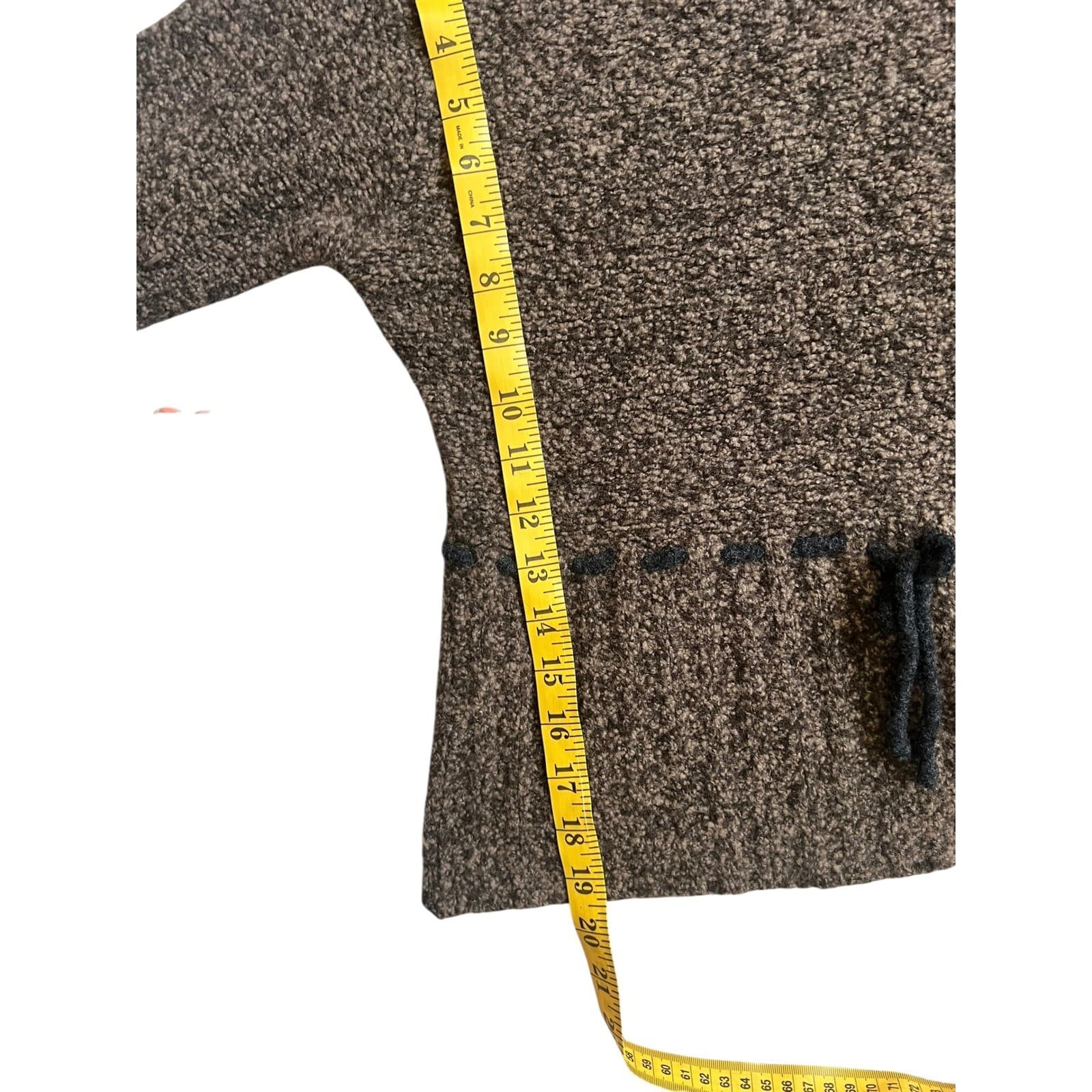 FORK Lamb Wool Crewneck Sweater Sz M | Boho Cottagecore Preppy Knit - Thumbnail 5
