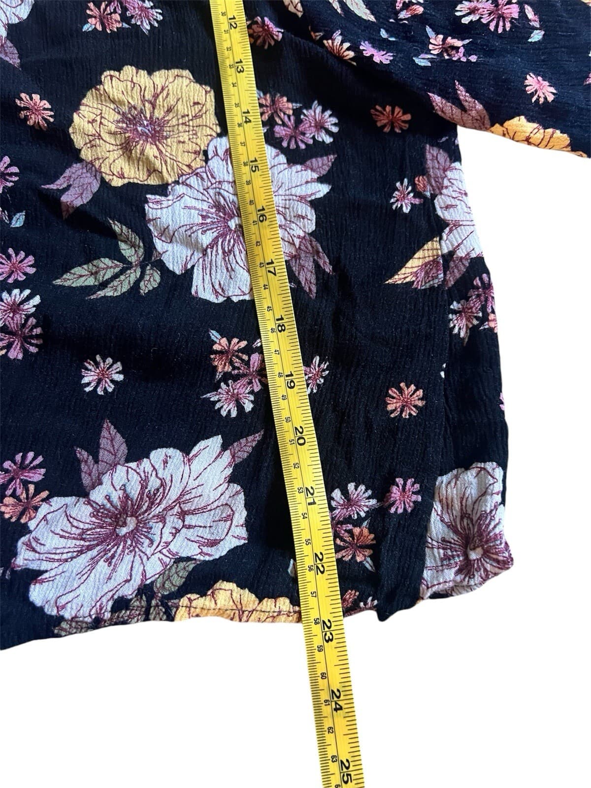 Cotton Bleu Women’s Cottagecore Boho Chic Sz S Keyhole Kimoni Sleeve - Thumbnail 3