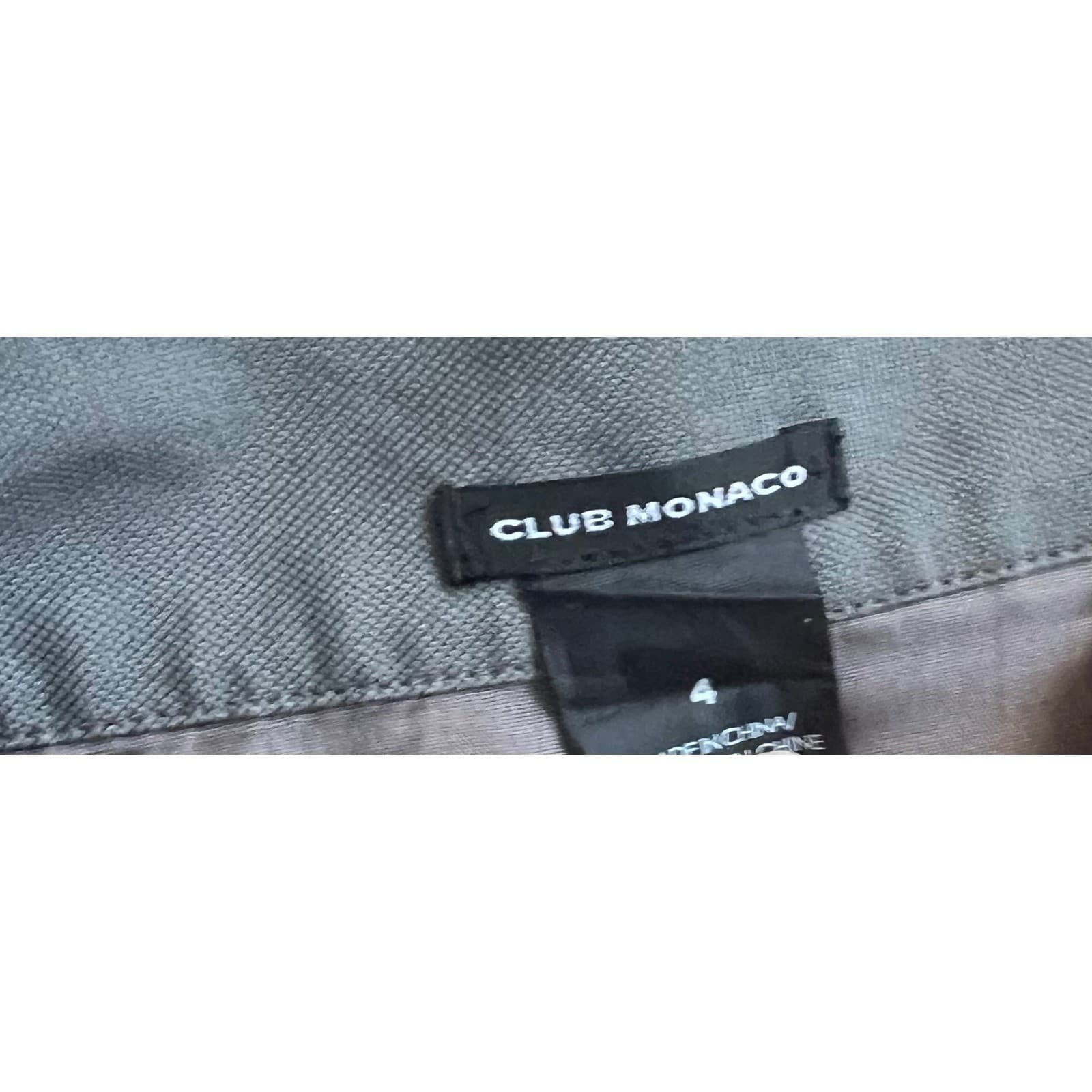 Club Monaco Black Gray Striped Skirt | Corporate Office Career Corpcore - Thumbnail 4